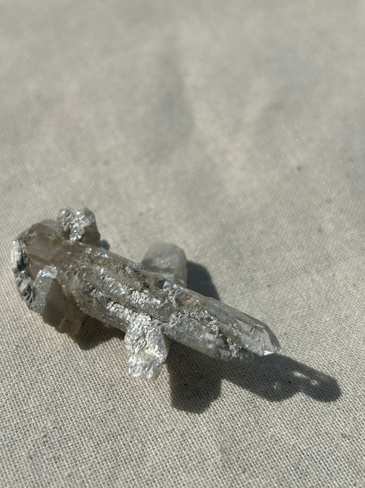 Lodalite in Quartz Cluster