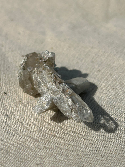 Lodalite in Quartz Cluster