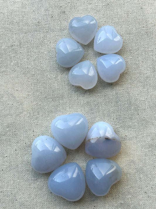 Blue Chalcedony Heart