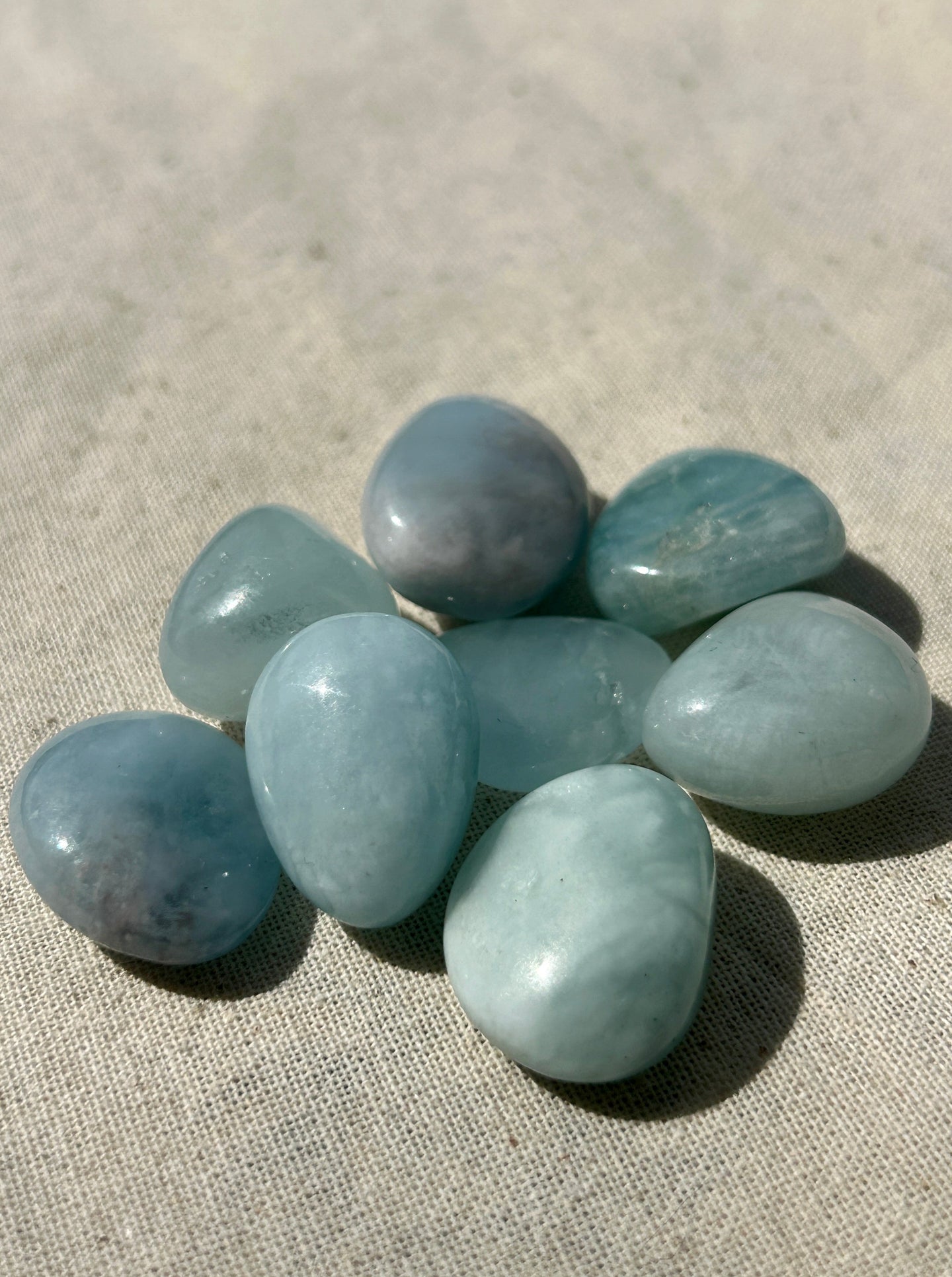 Aquamarine High Grade Tumbled Stone