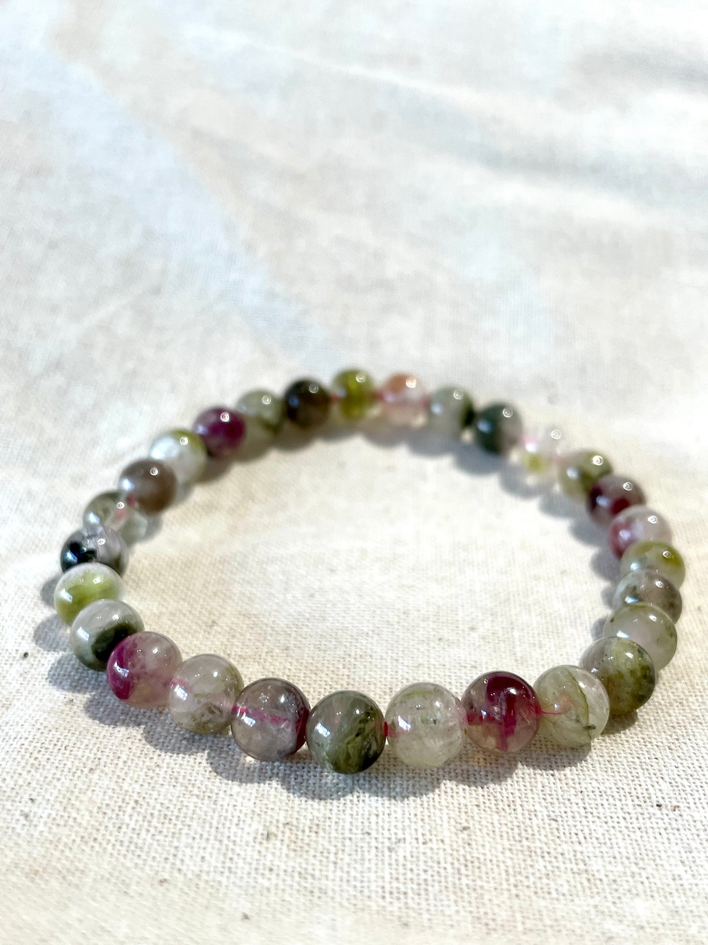 Mixed Tourmaline Bracelet  6mm