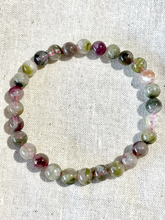 Load image into Gallery viewer, Mixed Tourmaline Bracelet  6mm
