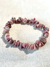 Load image into Gallery viewer, Rhodonite Chip Bracelet
