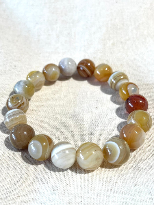 Crazy Lace Agate Bracelet 10mm