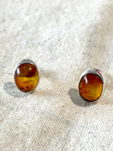 Load image into Gallery viewer, Amber Oval Earrings
