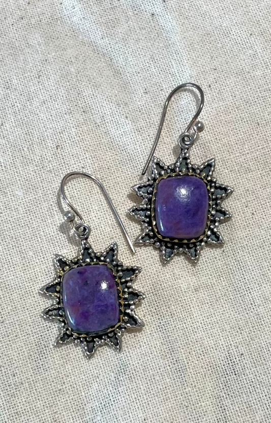 Charoite Earrings