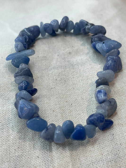 Lazulite Chip Bracelet