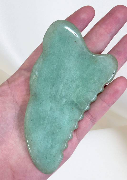 Aventurine Ridged Gua Sha Tool