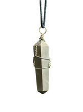 Load image into Gallery viewer, Pyrite Wire Wrap Necklace
