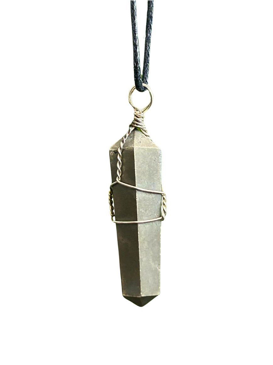 Pyrite Wire Wrap Necklace