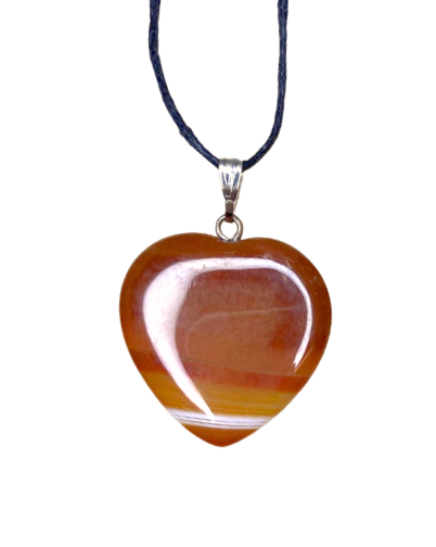 Carnelian Small Heart Necklace