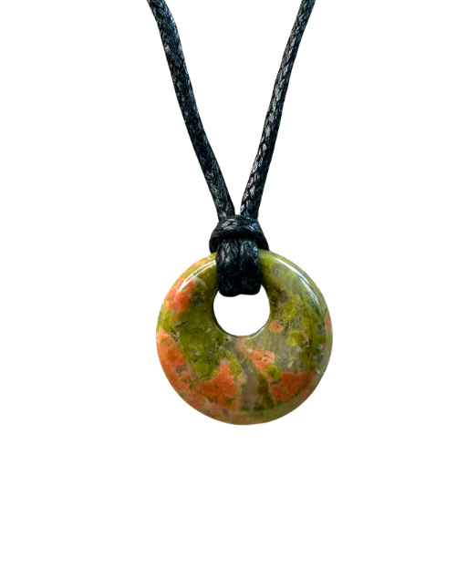 Unakite Donut Necklace