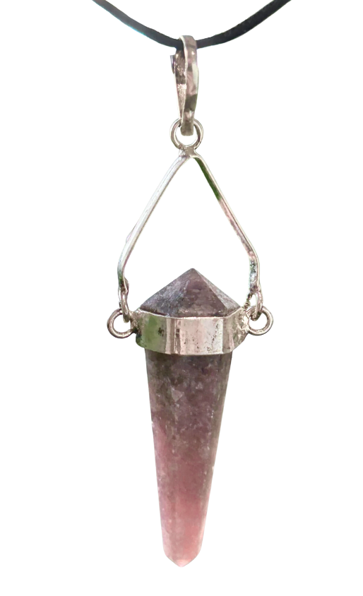 Lepidolite Point Necklace