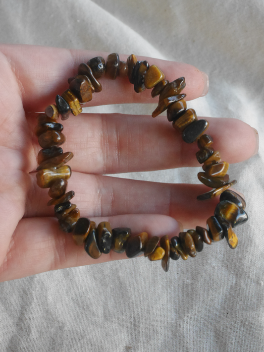 Tiger Eye Chip Bracelet