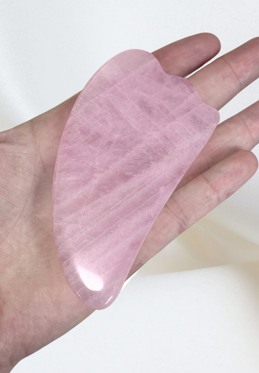 Rose Quartz Gua Sha Massage Tool