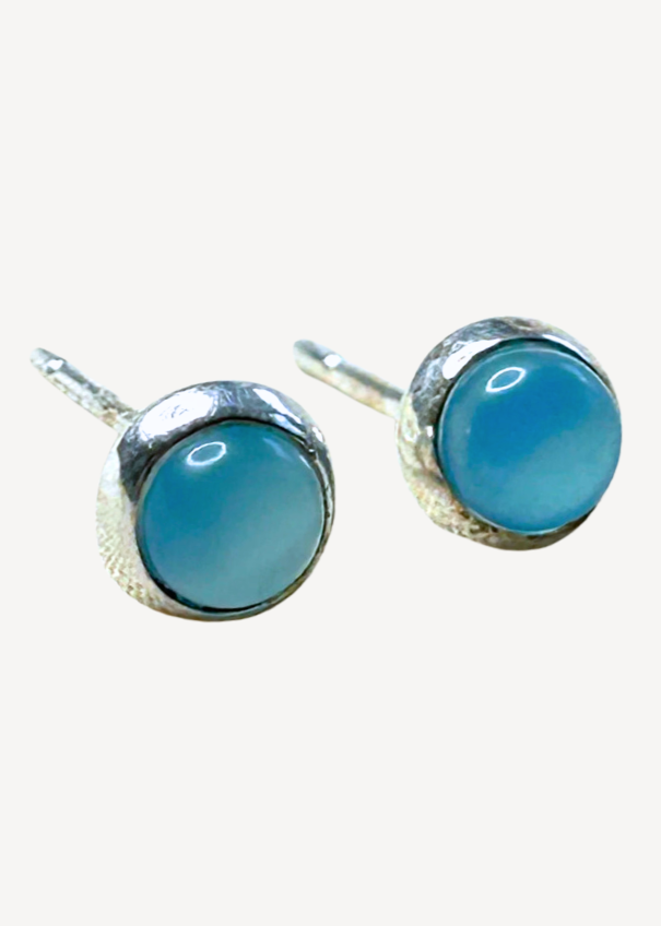 Blue Chalcedony Earrings