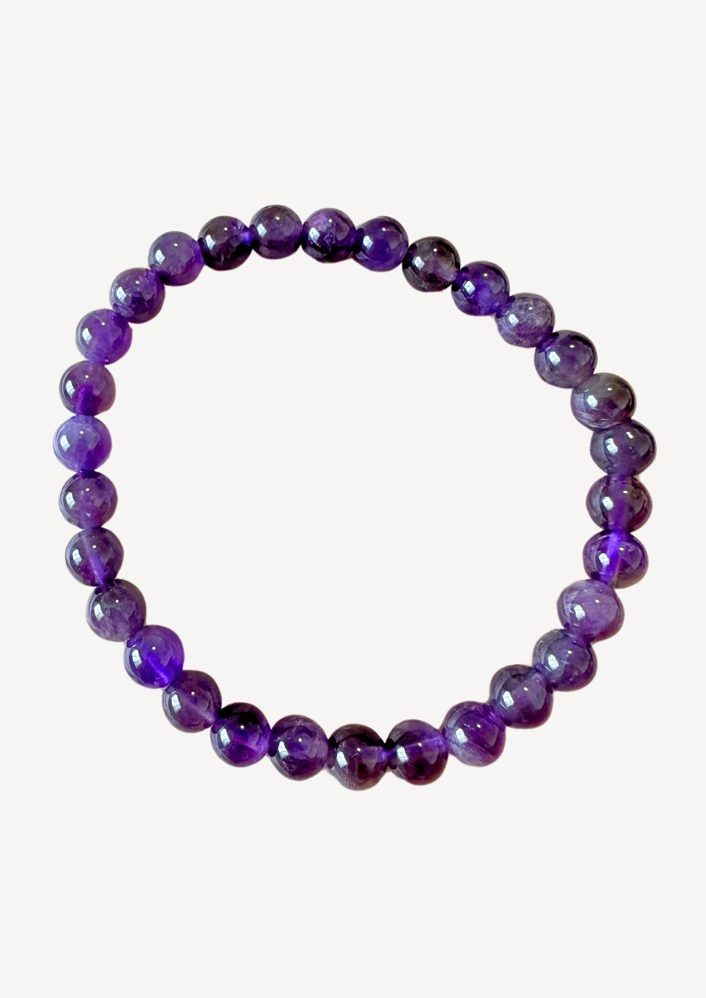 Amethyst Bracelet 6mm