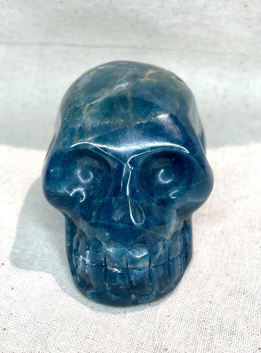 Blue Apatite Skull