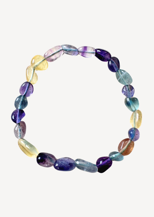 Fluorite Pebble Bracelet