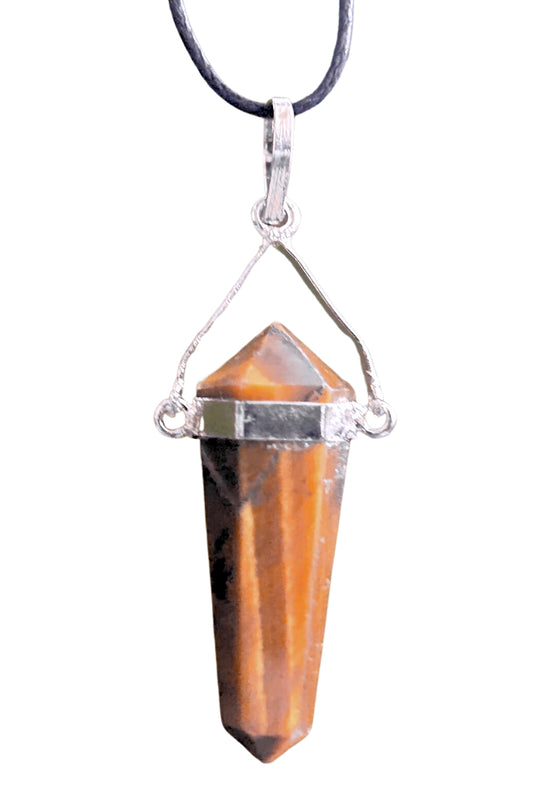 Tigers Eye Point Necklace