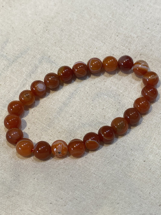 Carnelian Bracelet - 8mm