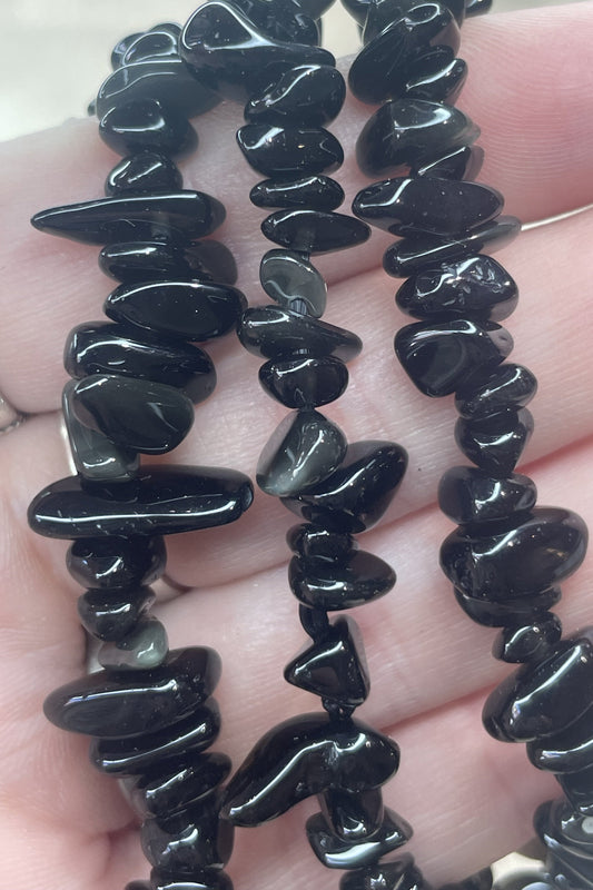 Rainbow Obsidian Chip Bracelet