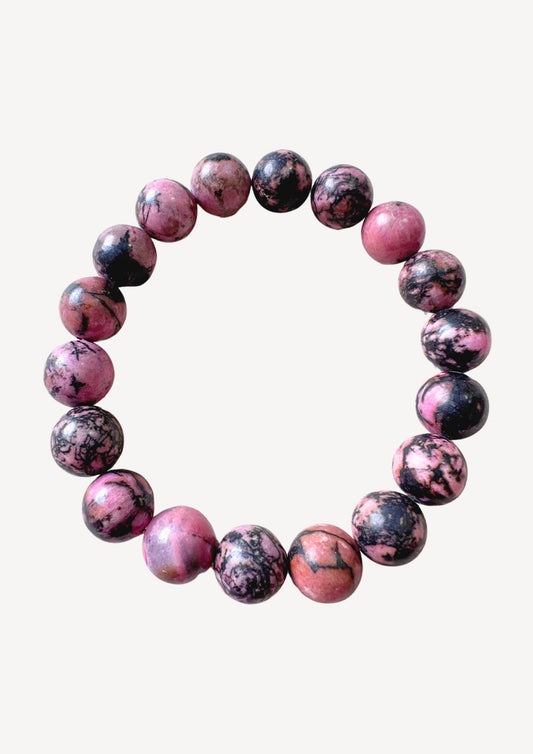 Rhodonite Bracelet  10mm