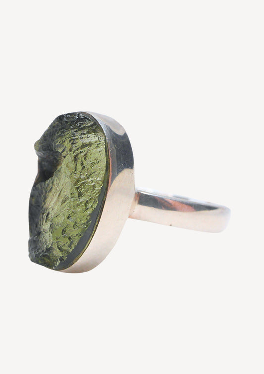 Moldavite Ring