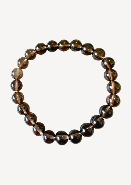 Smoky quartz bracelet 8mm