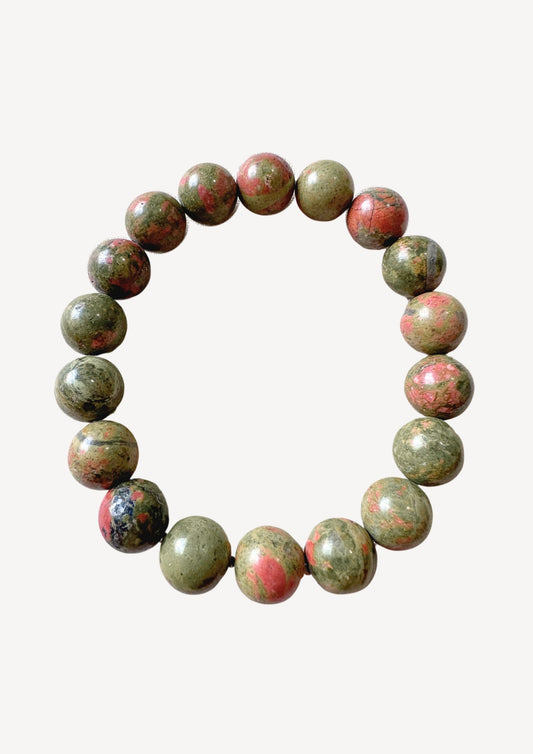 Unakite Bracelet 10mm