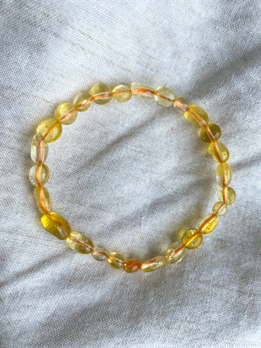 Citrine Pebble bracelet