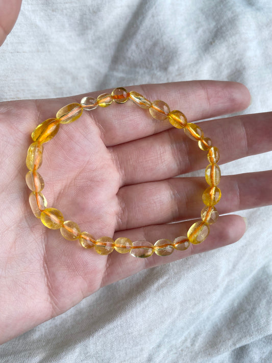 Citrine Pebble bracelet