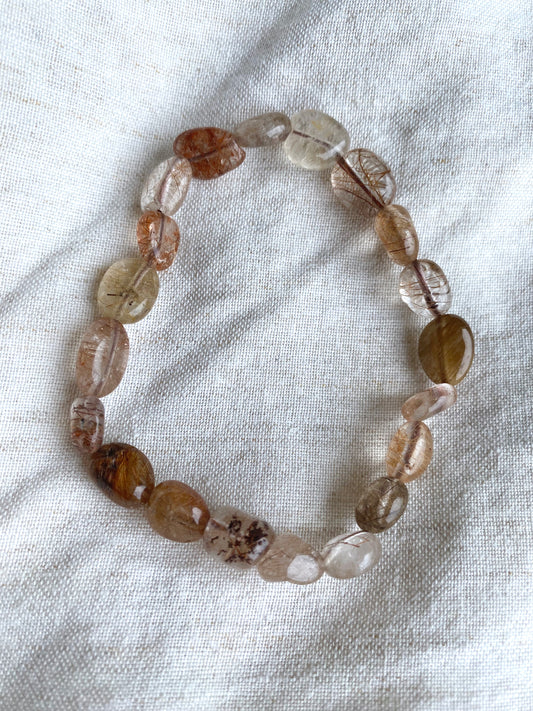 Rutile Pebble Bracelet