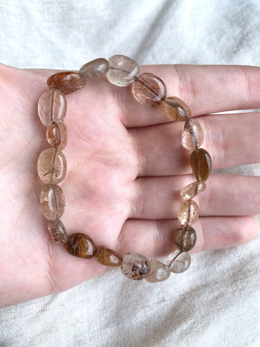 Rutile Pebble Bracelet