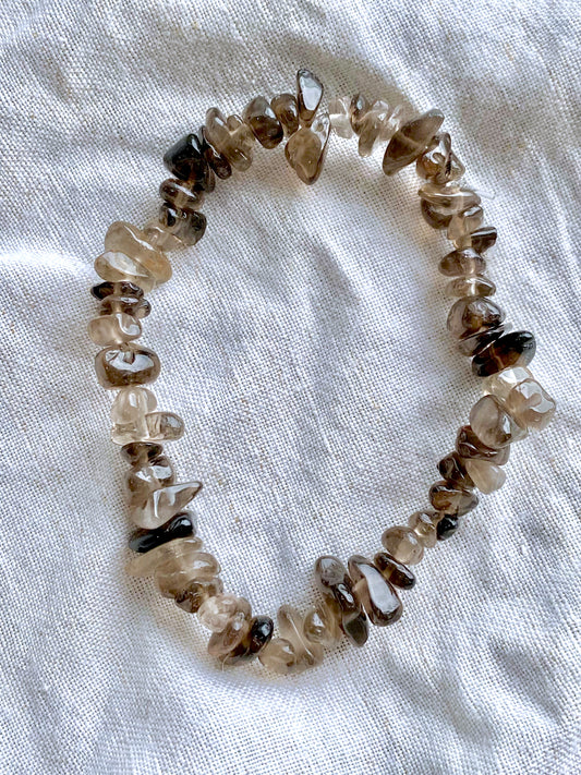 Smoky Quartz Chip Bracelet