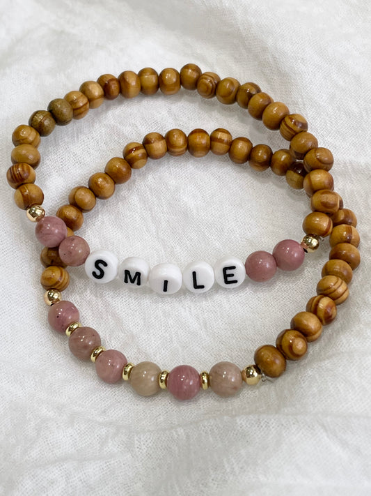 Rhodonite Smile Bracelet