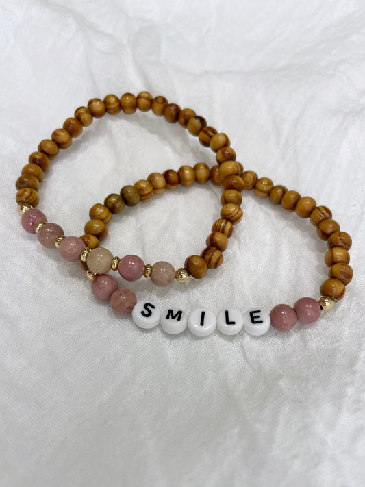 Rhodonite Smile Bracelet