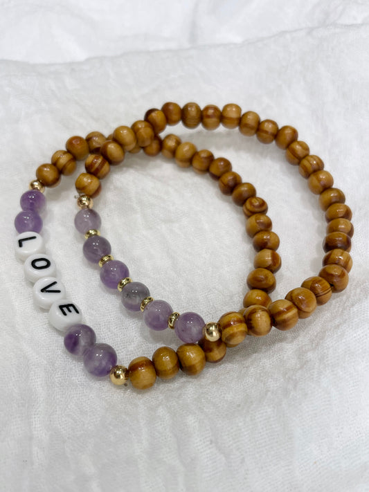 Amethyst Love Bracelet