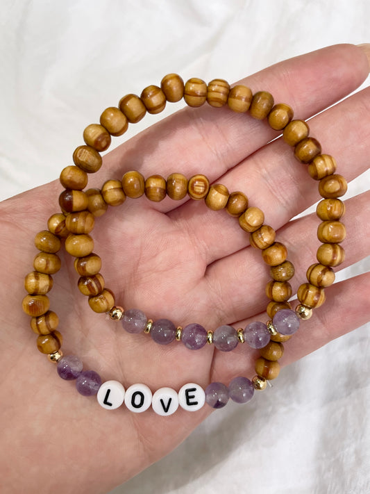 Amethyst Love Bracelet