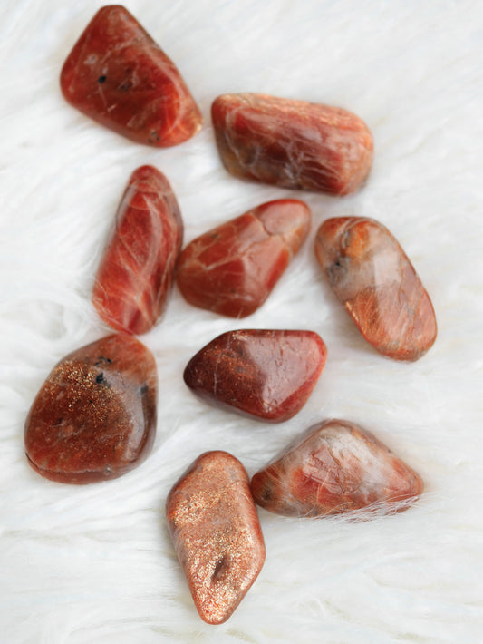 Sunstone tumbled stones (high grade)