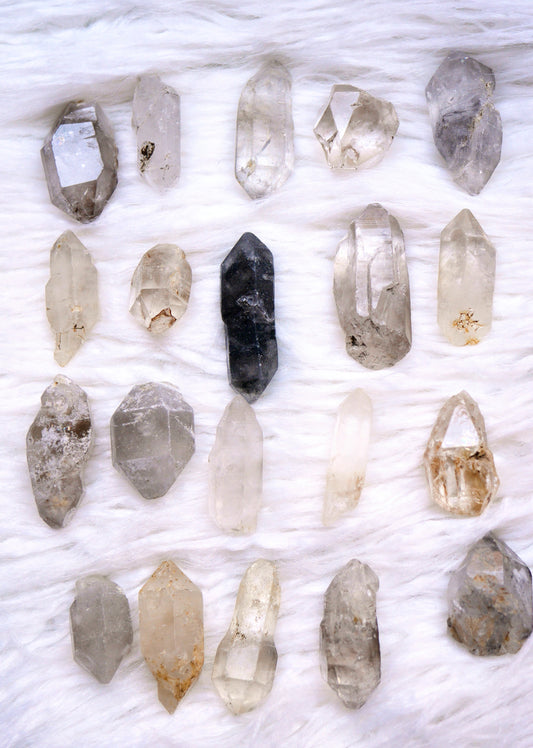 Rough natural quartz points