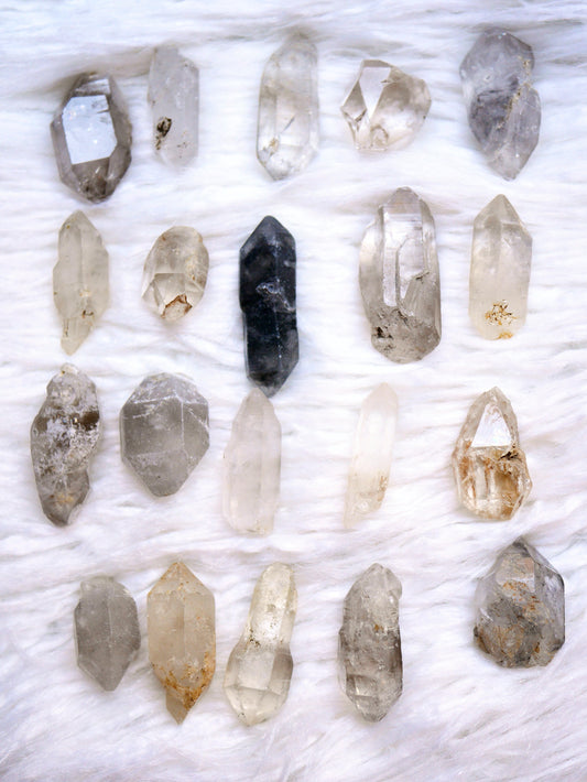 Rough natural quartz points