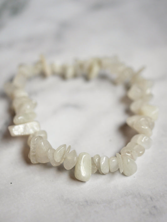 Moonstone Chip Bracelet