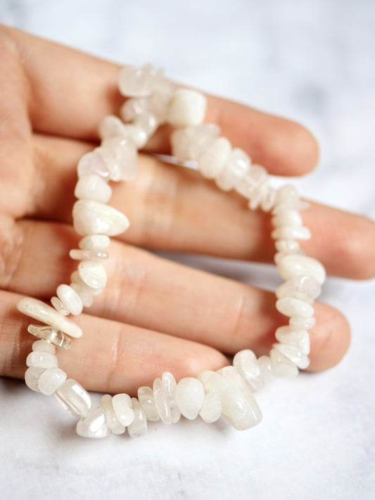 Moonstone Chip Bracelet