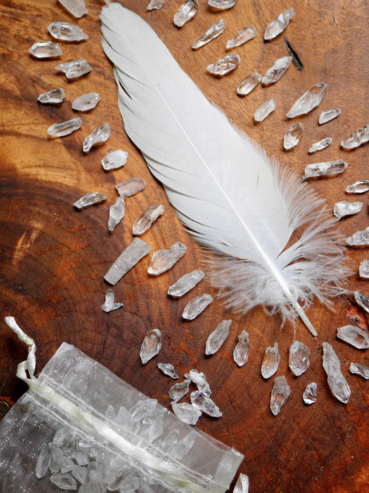 Quartz mini gridding crystal points