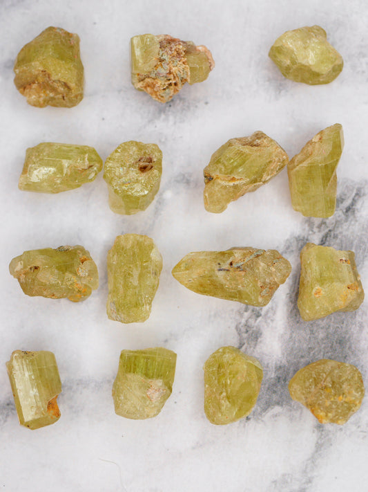 Golden Apatite Natural Crystals