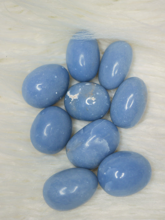 Angelite tumbled stone