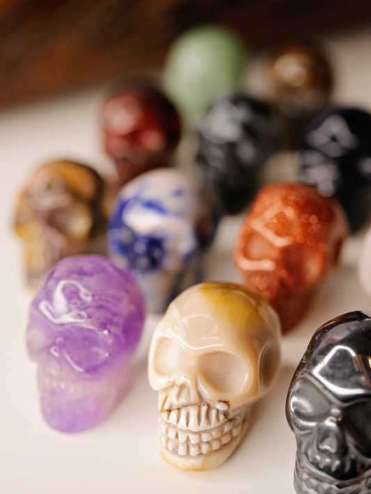 Mini skull carving