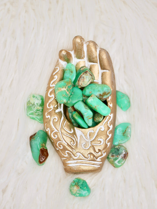 Chrysoprase tumbled stones (small)