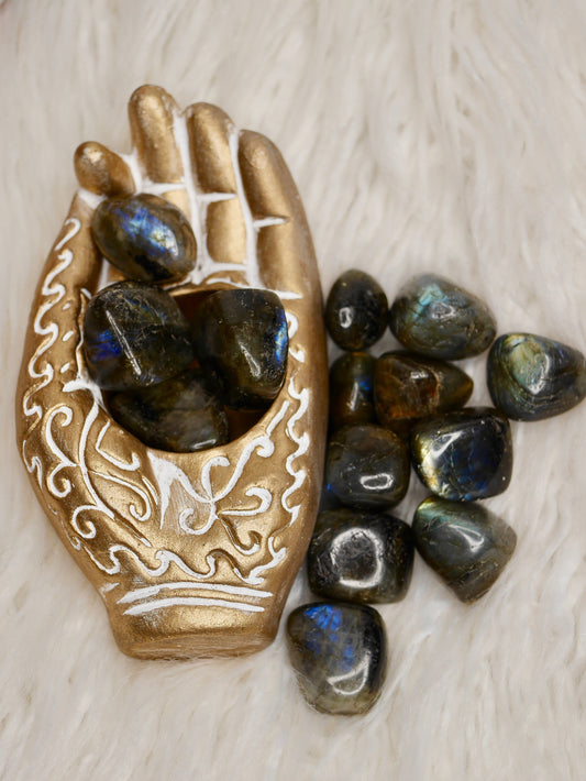 Labradorite tumbled stones